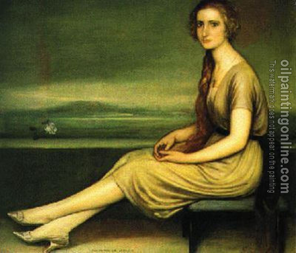 Julio Romero de Torres - La nina de la trenza